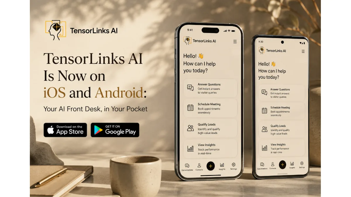 TensorLinks AI Is Now on iOS and Android: Your AI Front Desk, in Your Pocket