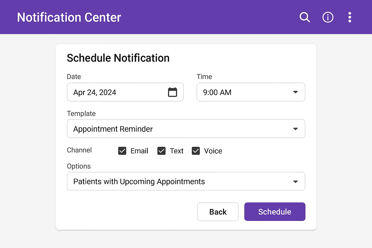 Notification Center